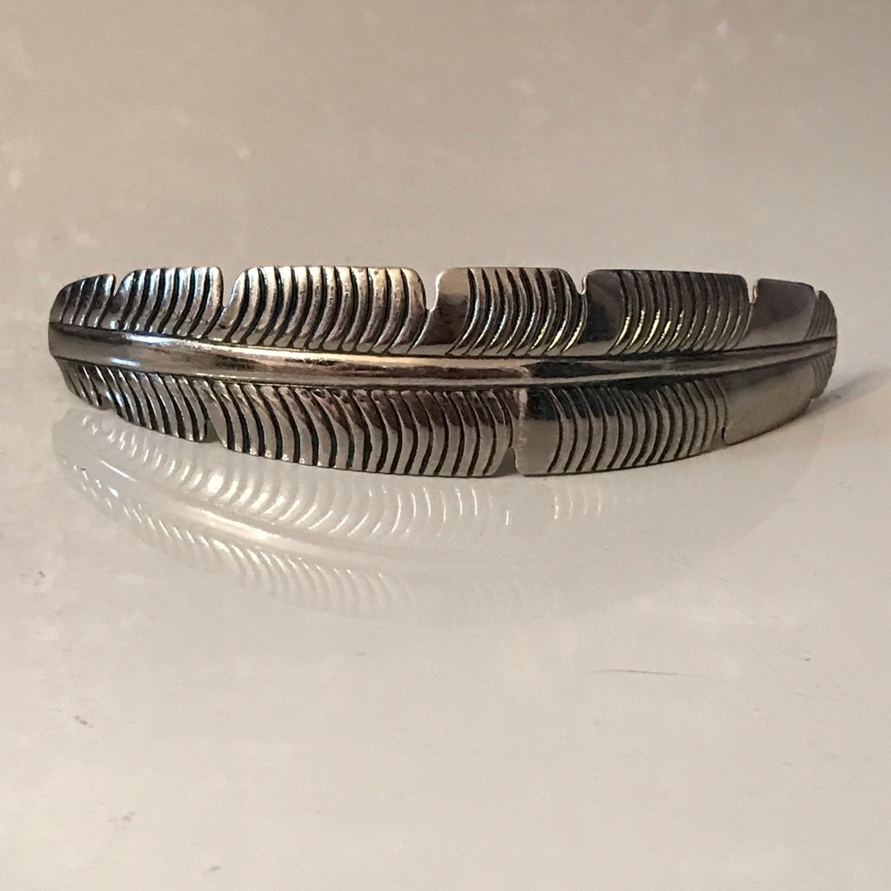 Silver Feather Hair Clip